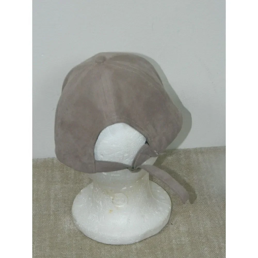Wilfred Free Baseball‎ Cap One Size Unisex Beige Faux Suede Free Adjustable
